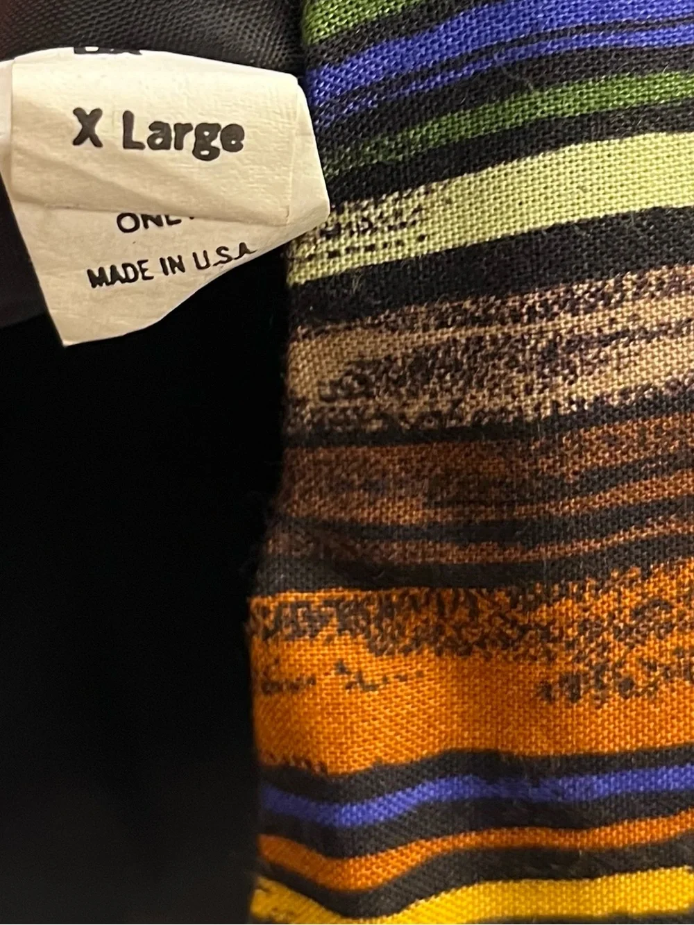 Vintage 80s/90s Multicolor Striped Rayon vest